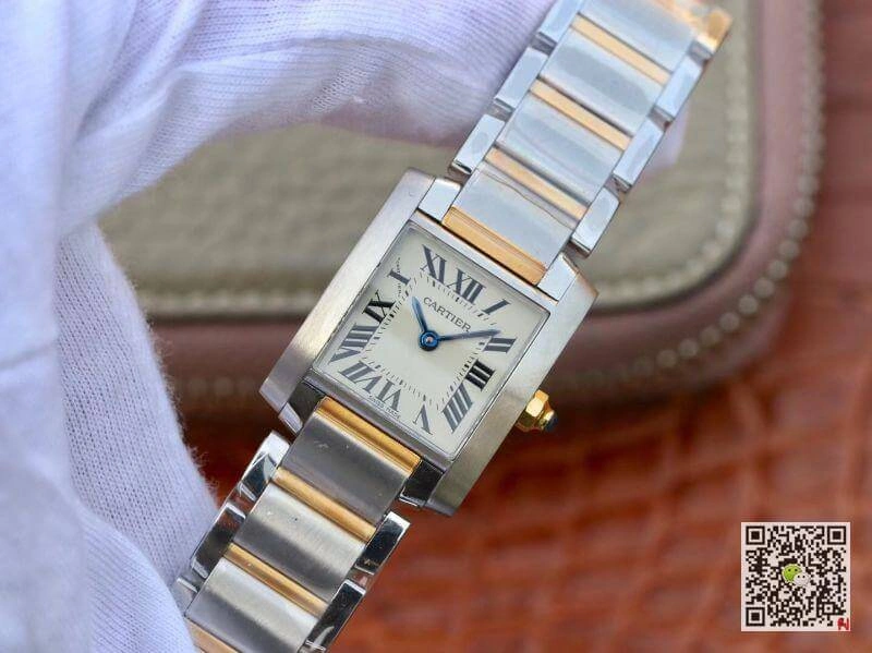 Cartier Tank Francaise Ladies Two Tone W51007Q4 1:1 Best Edition Replica Watch Swiss Quartz