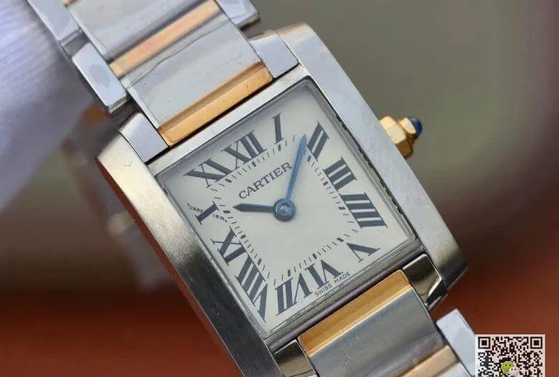Cartier Tank Francaise Ladies Two Tone W51007Q4 1:1 Best Edition Replica Watch Swiss Quartz