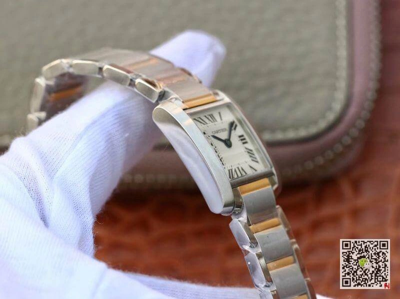 Cartier Tank Francaise Ladies Two Tone W51007Q4 1:1 Best Edition Replica Watch Swiss Quartz