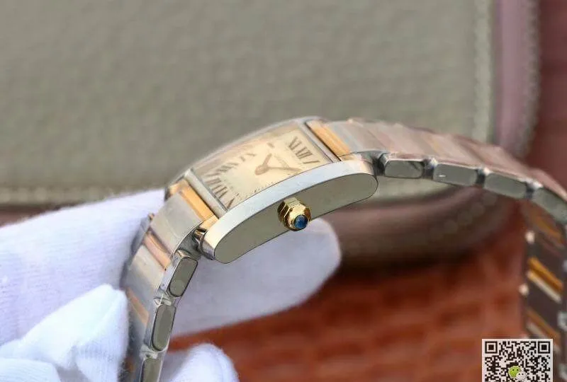 Cartier Tank Francaise Ladies Two Tone W51007Q4 1:1 Best Edition Replica Watch Swiss Quartz