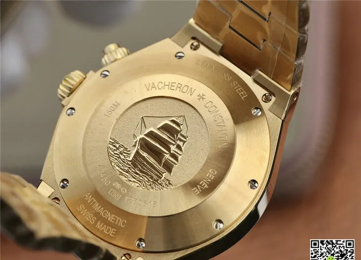 Vacheron Constantin Overseas 49150 TWA Factory 1:1 Best Edition Replica Watch 18K Gold Strap