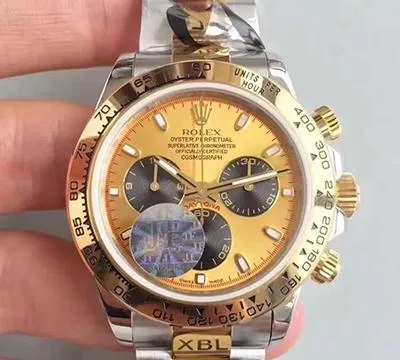 Rolex Daytona Cosmograph 116503 JF Factory 1:1 Best Edition Replica Watch Swiss ETA7750 Yellow Gold