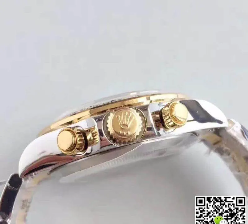 Rolex Daytona Cosmograph 116503 JF Factory 1:1 Best Edition Replica Watch Swiss ETA7750 Yellow Gold