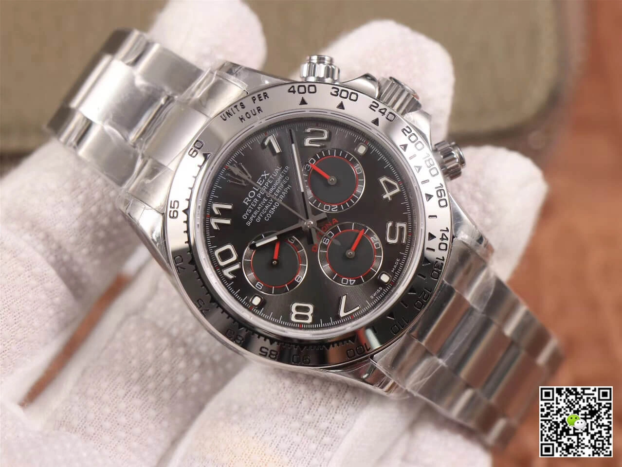 Rolex Daytona Cosmograph 116509 JH Factory 1:1 Best Edition Replica Watch Gray Stainless Steel Dial