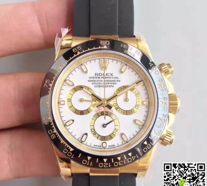 Rolex Daytona Cosmograph 116515LN AR Factory 1:1 Best Edition Replica Watch Swiss ETA4130 Rose Gold