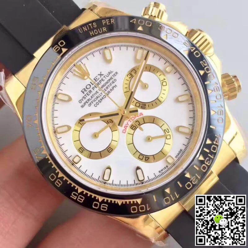 Rolex Daytona Cosmograph 116515LN AR Factory 1:1 Best Edition Replica Watch Swiss ETA4130 Rose Gold