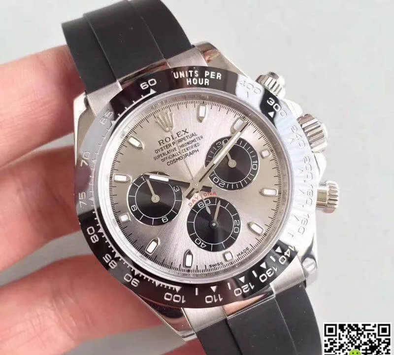 Rolex Daytona Cosmograph 116519LN AR Factory 1:1 Best Edition Replica Watch Swiss ETA4130 Gray Dial
