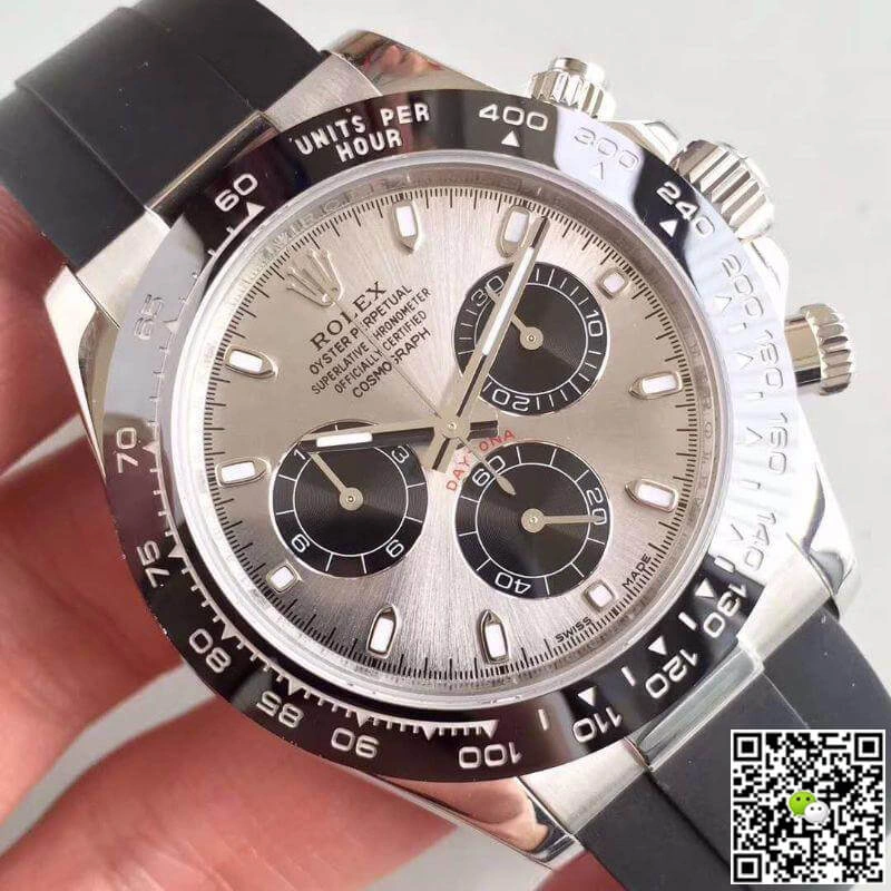 Rolex Daytona Cosmograph 116519LN AR Factory 1:1 Best Edition Replica Watch Swiss ETA4130 Gray Dial