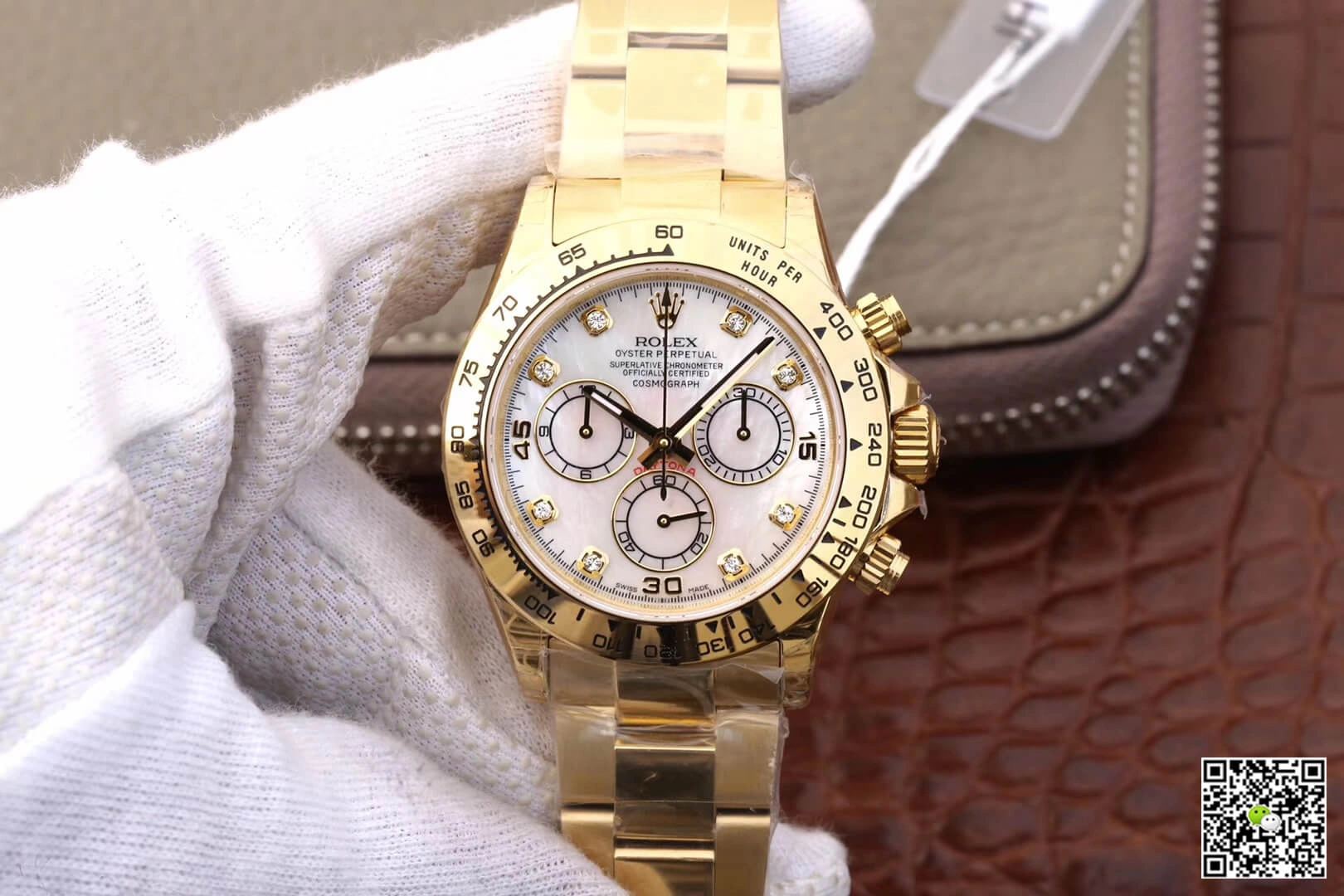 Rolex Daytona Cosmograph 116528-78598 JH Factory 1:1 Best Edition Replica Watch White Diamonds Dial