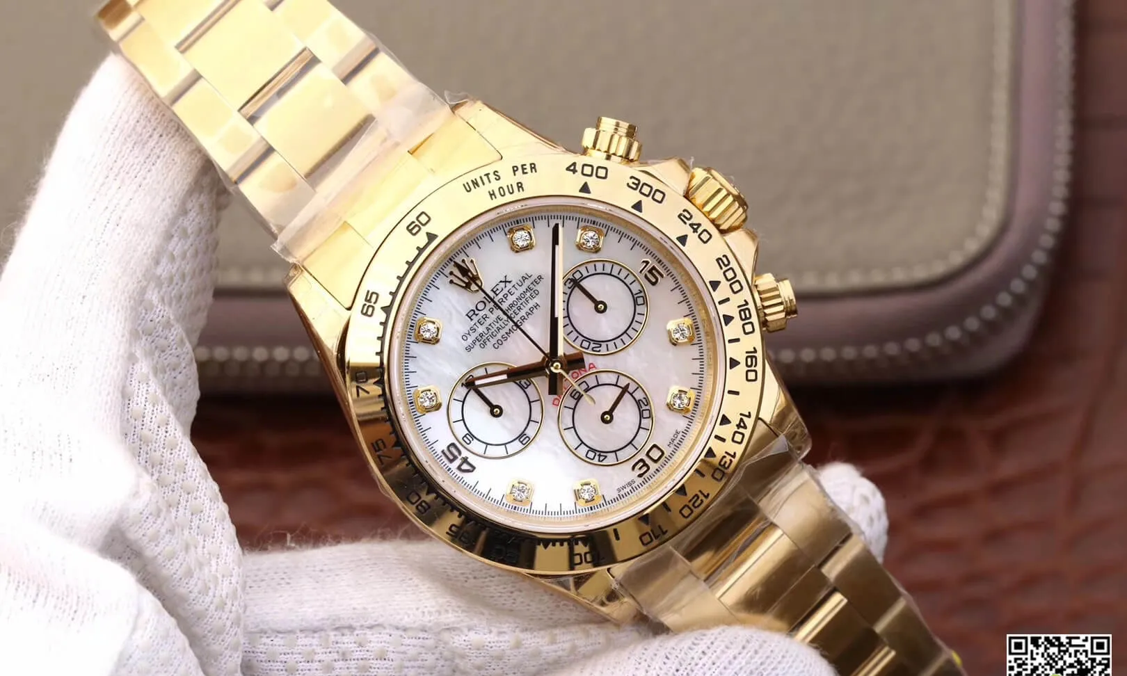 Rolex Daytona Cosmograph 116528-78598 JH Factory 1:1 Best Edition Replica Watch White Diamonds Dial