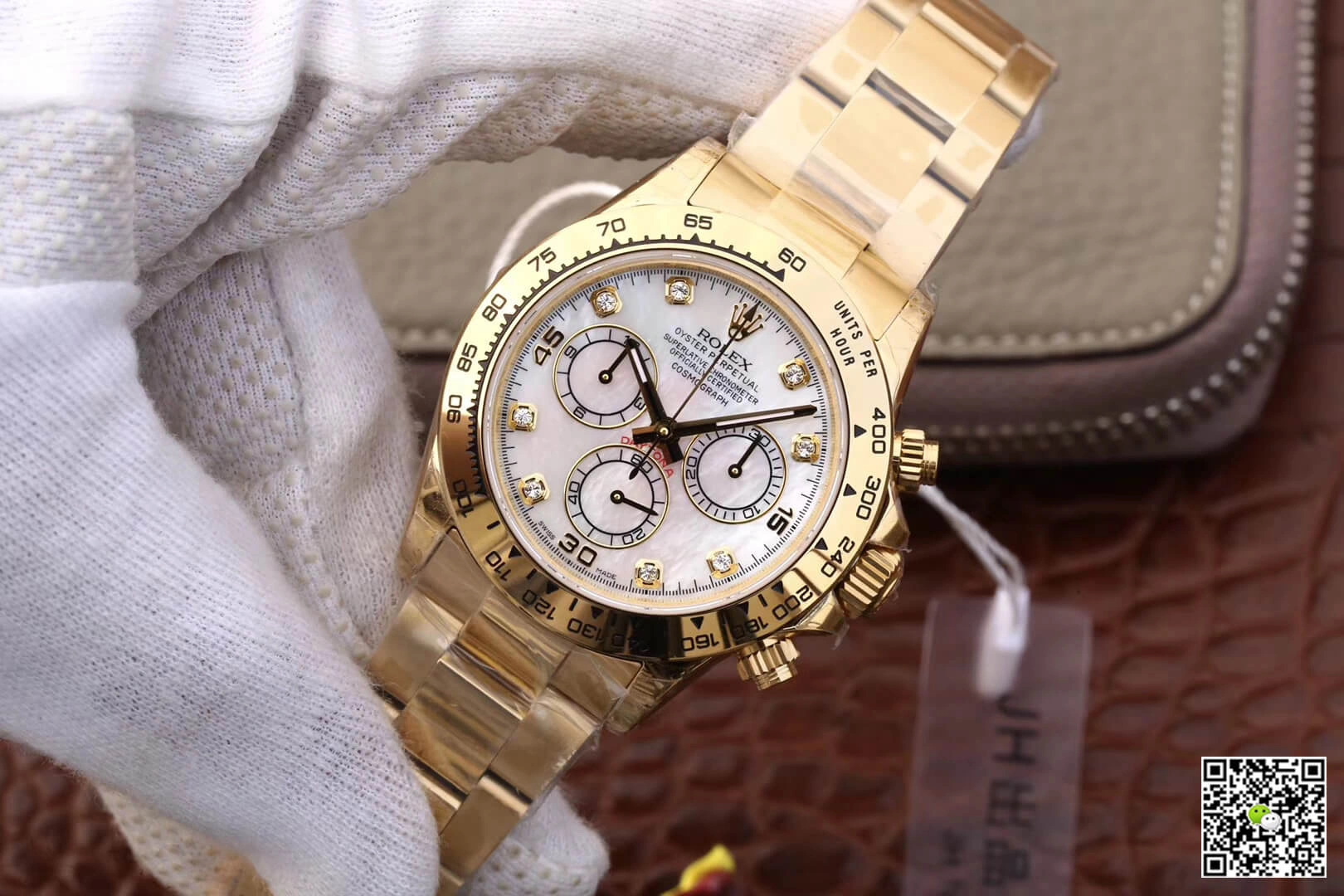 Rolex Daytona Cosmograph 116528-78598 JH Factory 1:1 Best Edition Replica Watch White Diamonds Dial