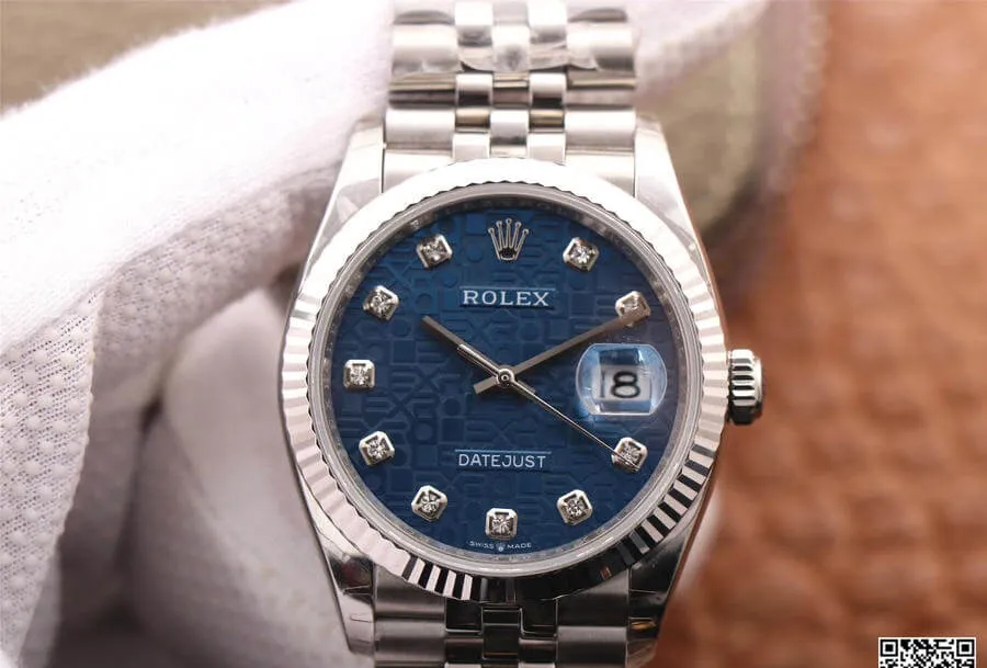 Rolex Datejust M126234-0011 EW Factory 1:1 Best Edition Replica Watch Diamond Dial