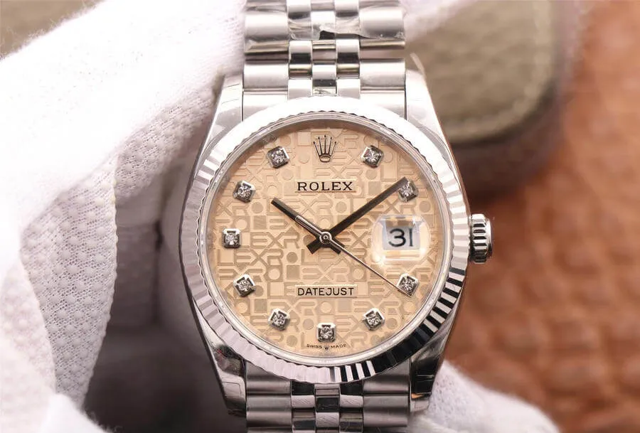 Rolex Datejust M126234-0023 EW Factory 1:1 Best Edition Replica Watch Diamond Dial