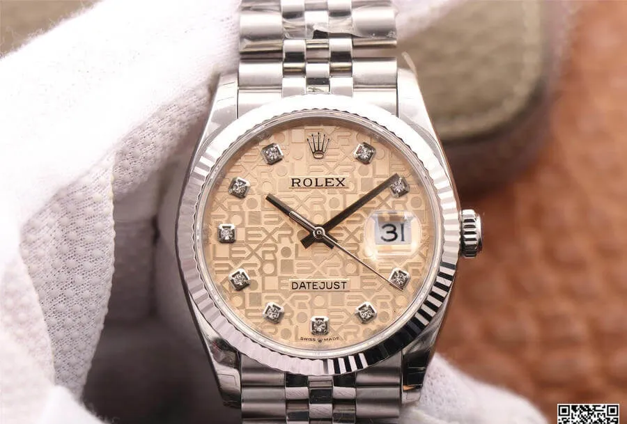 Rolex Datejust M126234-0023 EW Factory 1:1 Best Edition Replica Watch Diamond Dial