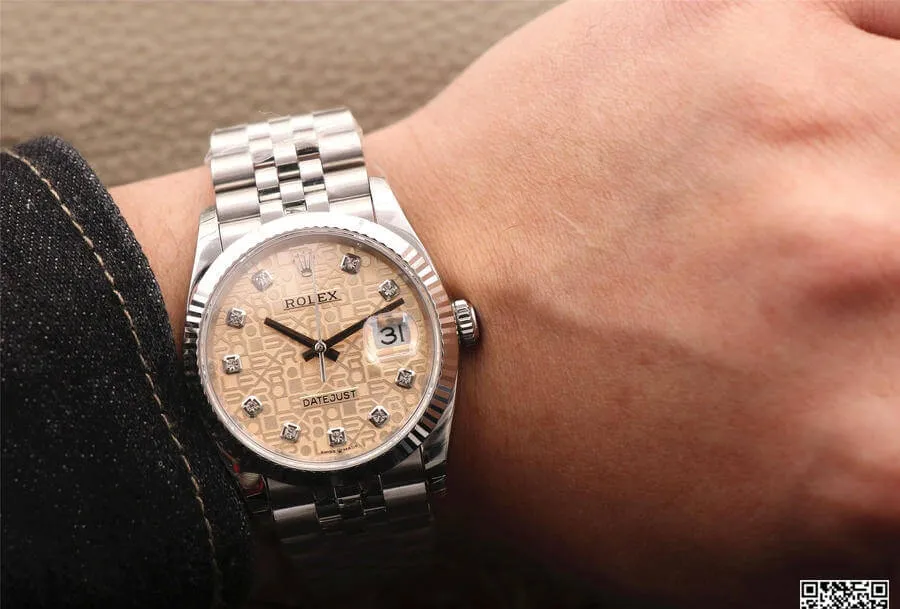 Rolex Datejust M126234-0023 EW Factory 1:1 Best Edition Replica Watch Diamond Dial
