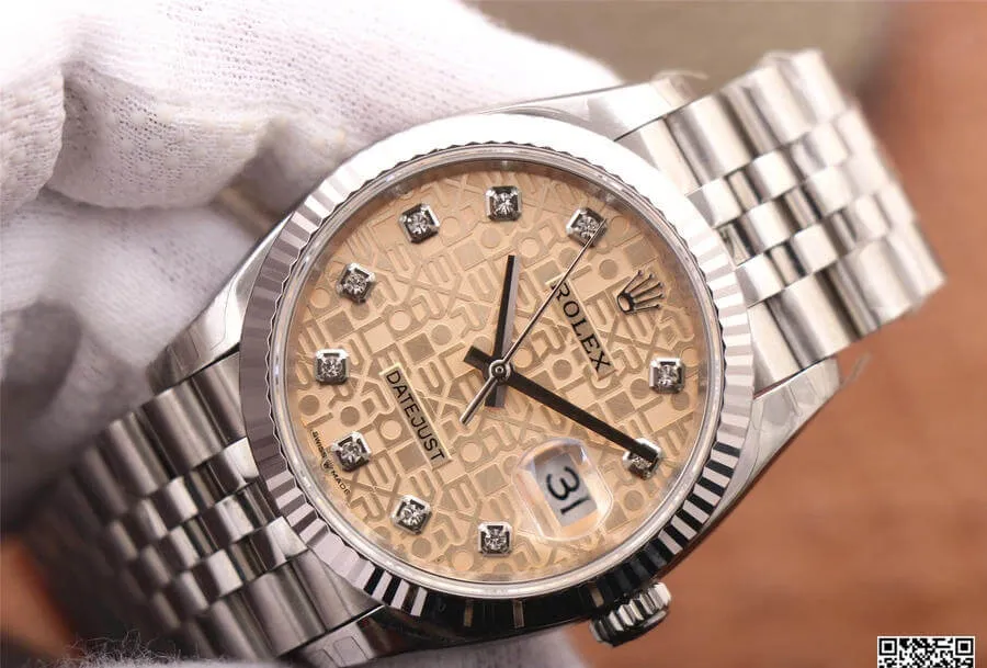 Rolex Datejust M126234-0023 EW Factory 1:1 Best Edition Replica Watch Diamond Dial