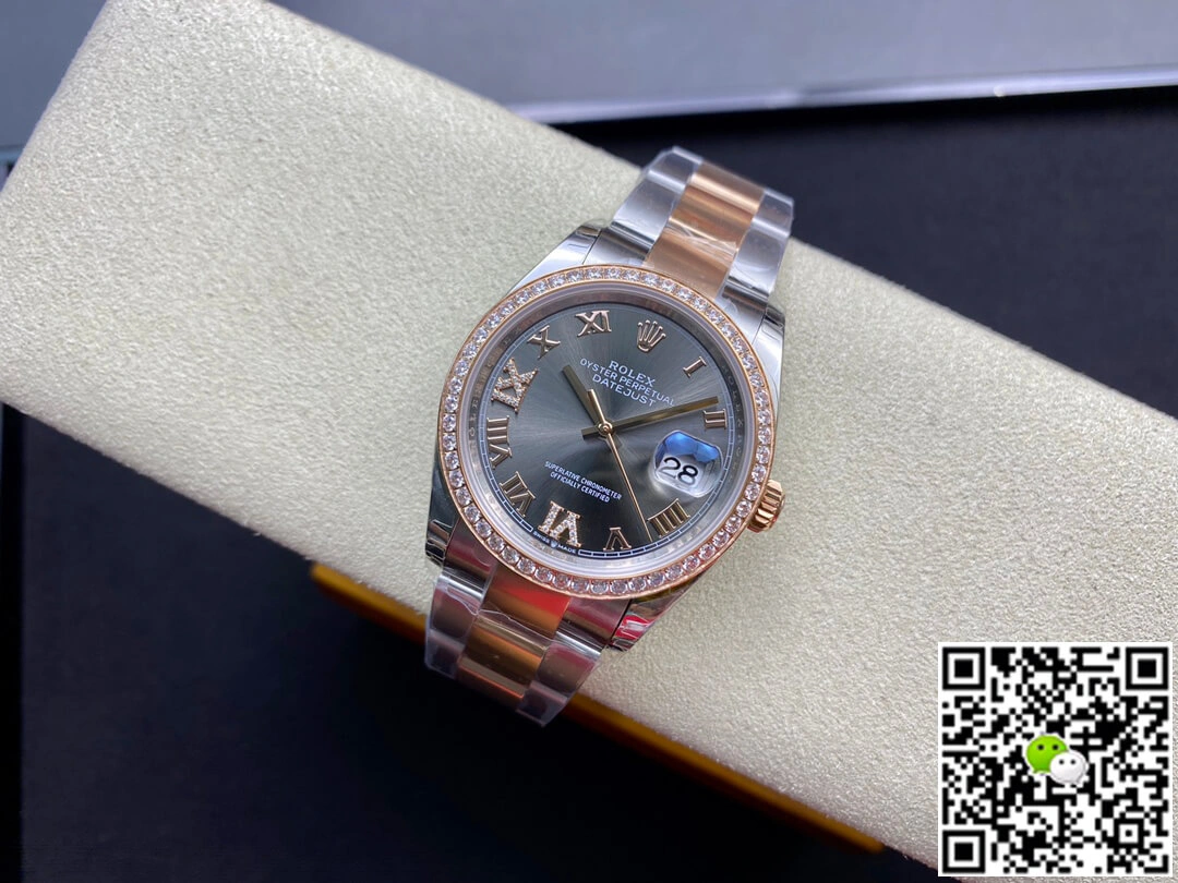 Rolex Datejust M126281RBR-0012 EW Factory 1:1 Best Edition Replica Watch Grey Dial