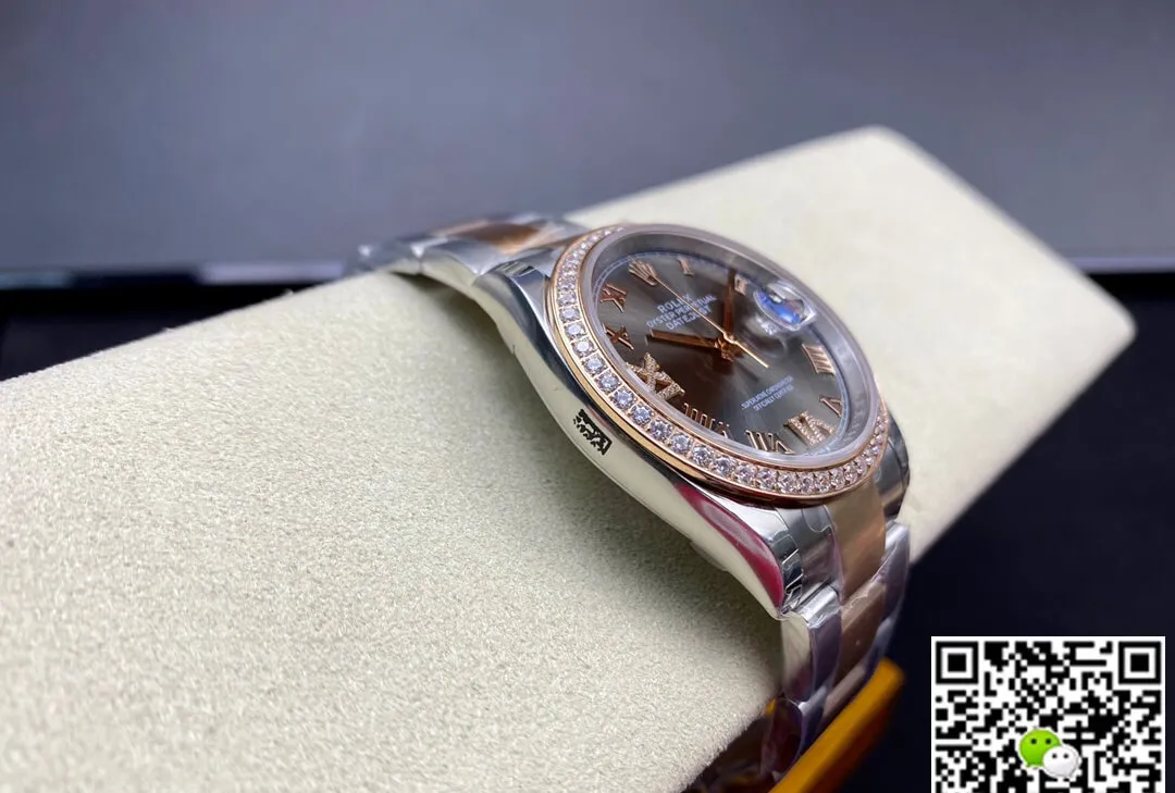 Rolex Datejust M126281RBR-0012 EW Factory 1:1 Best Edition Replica Watch Grey Dial