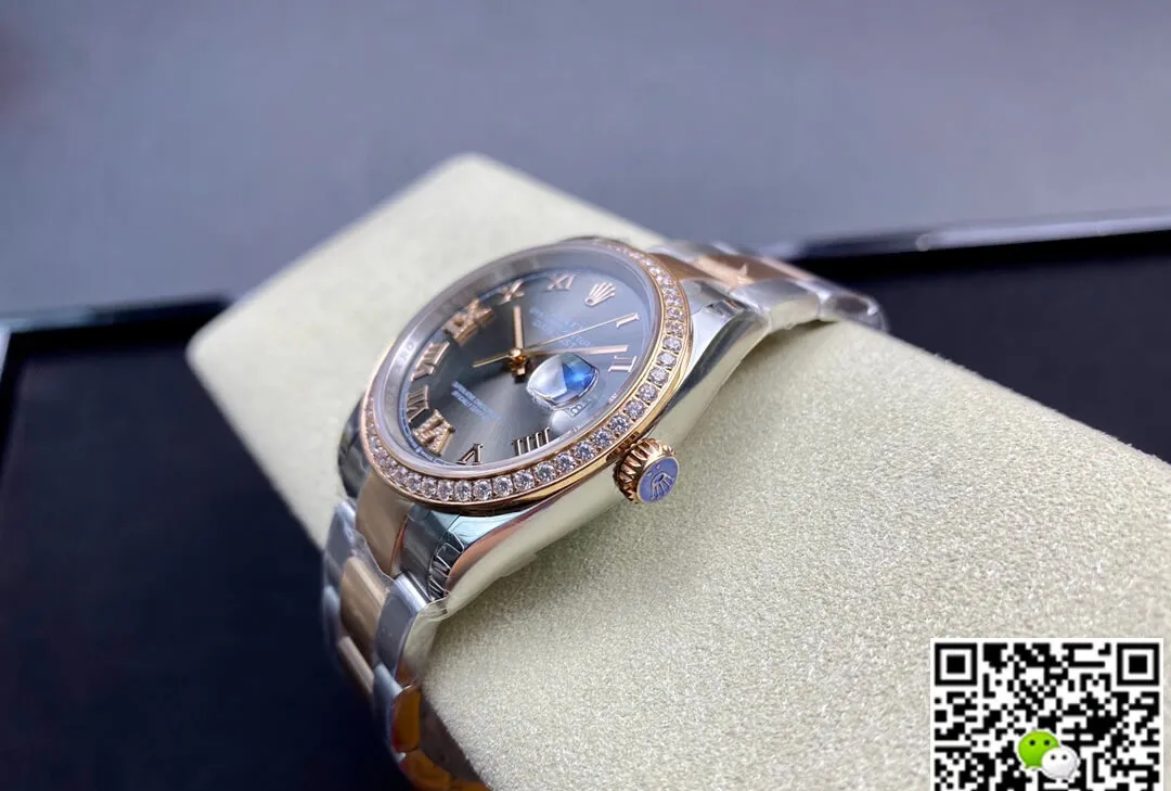 Rolex Datejust M126281RBR-0012 EW Factory 1:1 Best Edition Replica Watch Grey Dial