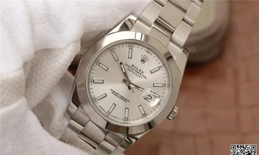 Rolex Datejust M126300-0005 EW Factory 1:1 Best Edition Replica Watch Silver Strap