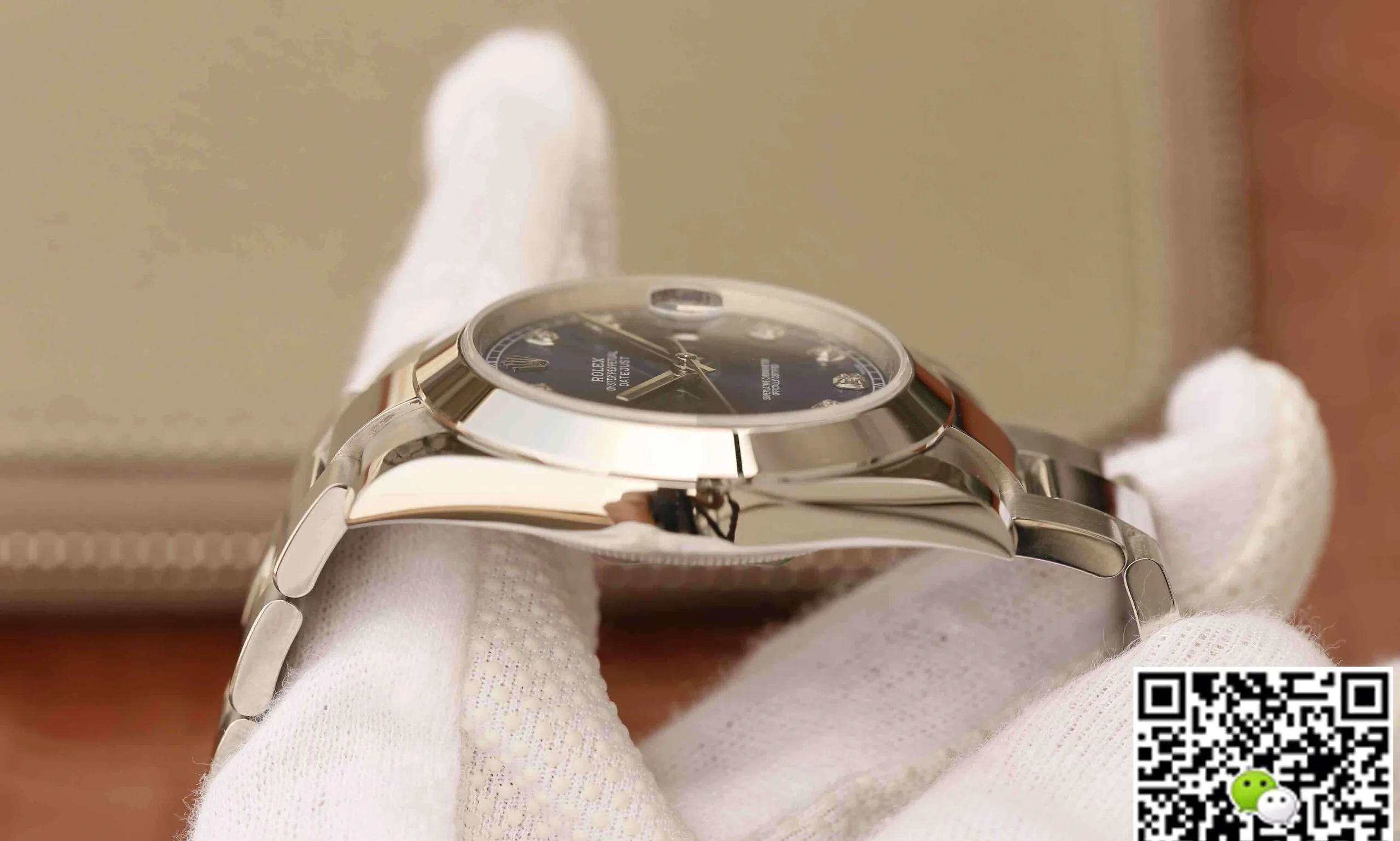 Rolex Datejust M126300 EW Factory 1:1 Best Edition Replica Watch Blue Diamond Dial
