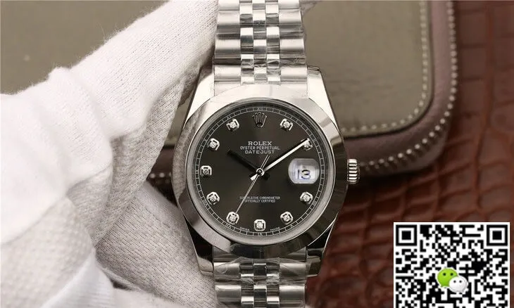 Rolex Datejust M126300 EW Factory 1:1 Best Edition Replica Watch Gray Diamond Dial