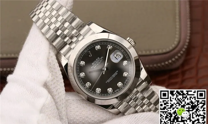 Rolex Datejust M126300 EW Factory 1:1 Best Edition Replica Watch Gray Diamond Dial