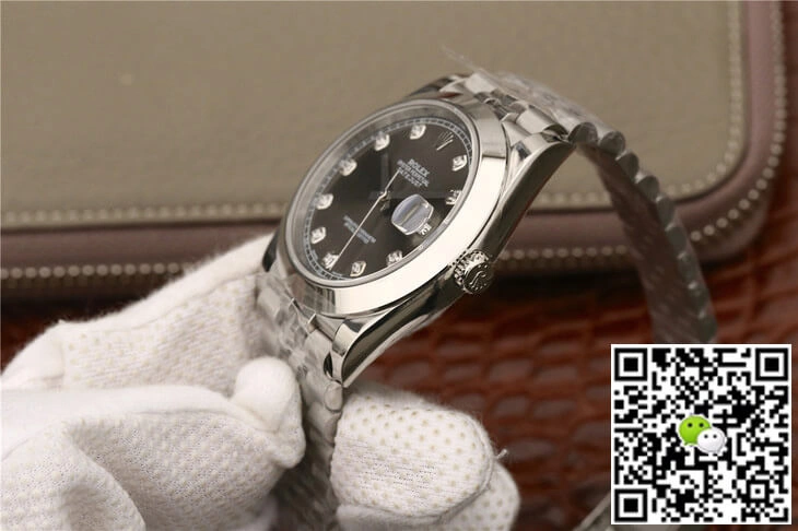 Rolex Datejust M126300 EW Factory 1:1 Best Edition Replica Watch Gray Diamond Dial