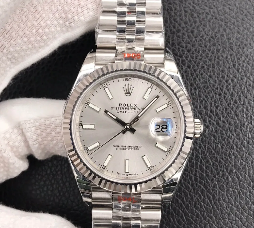 Rolex Datejust M126334-0004 EW Factory 1:1 Best Edition Replica Watch Silver Strap