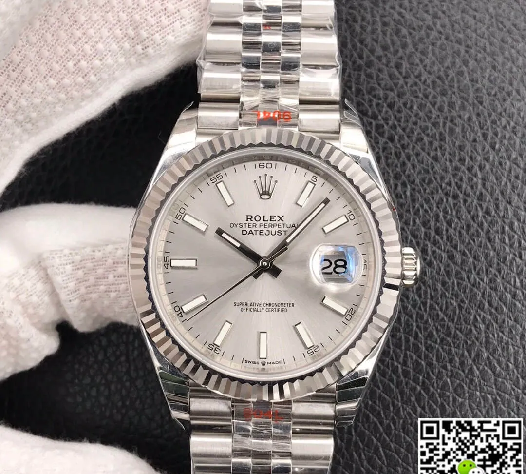 Rolex Datejust M126334-0004 EW Factory 1:1 Best Edition Replica Watch Silver Strap