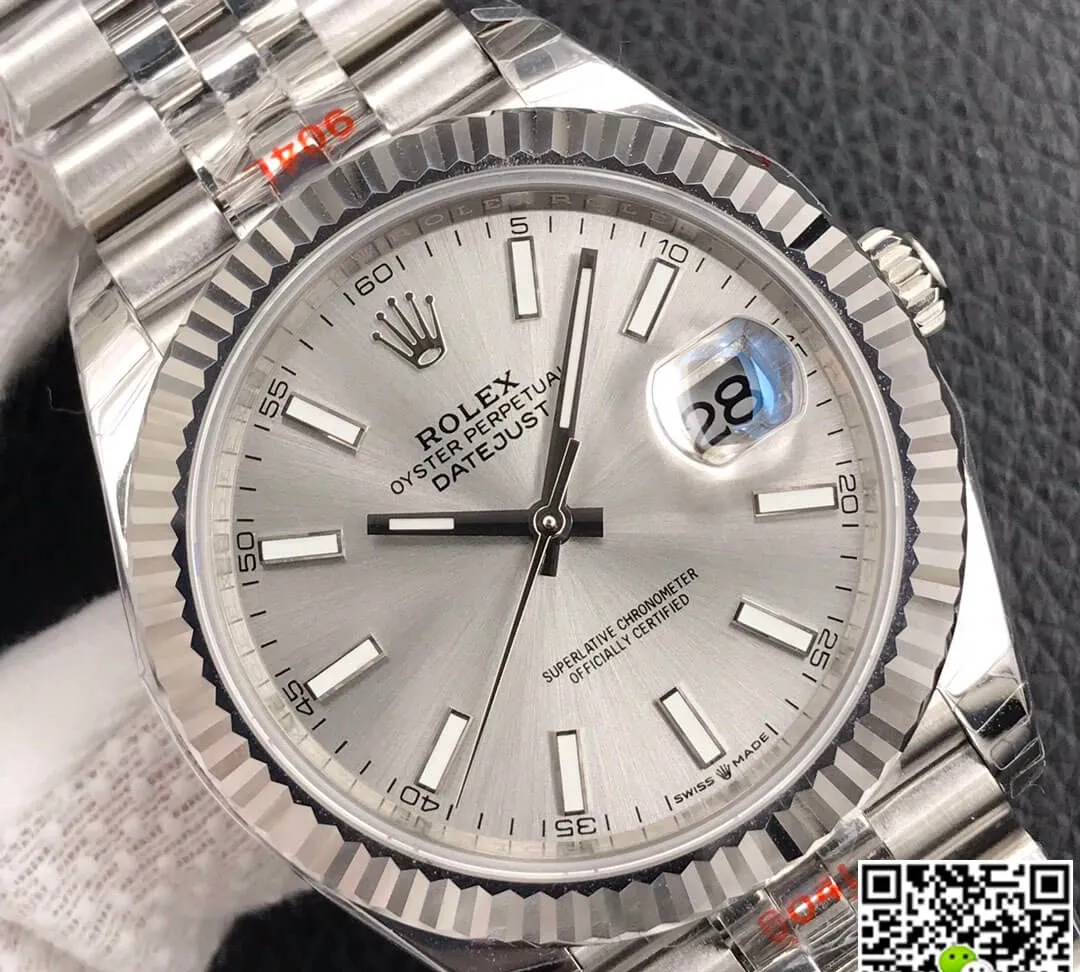 Rolex Datejust M126334-0004 EW Factory 1:1 Best Edition Replica Watch Silver Strap