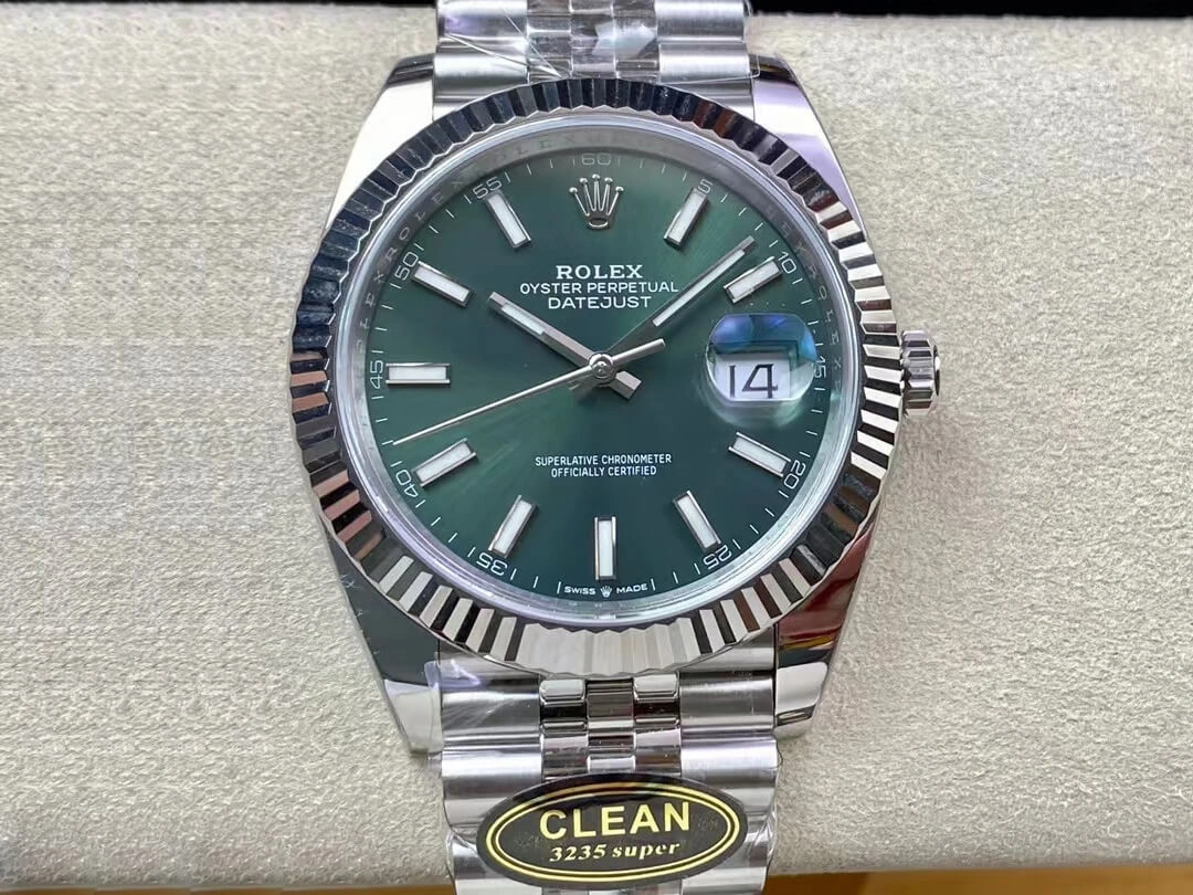 Rolex Datejust M126334-0027 Clean Factory1:1 Best Edition Replica Watch Green Dial