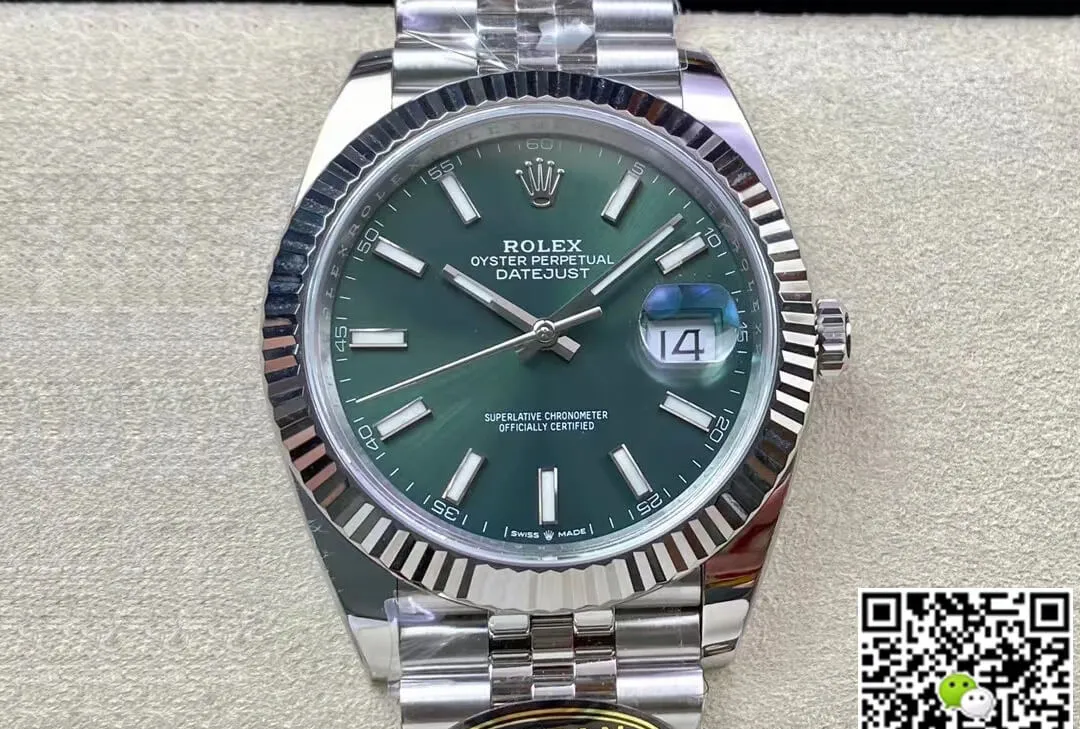 Rolex Datejust M126334-0027 Clean Factory1:1 Best Edition Replica Watch Green Dial