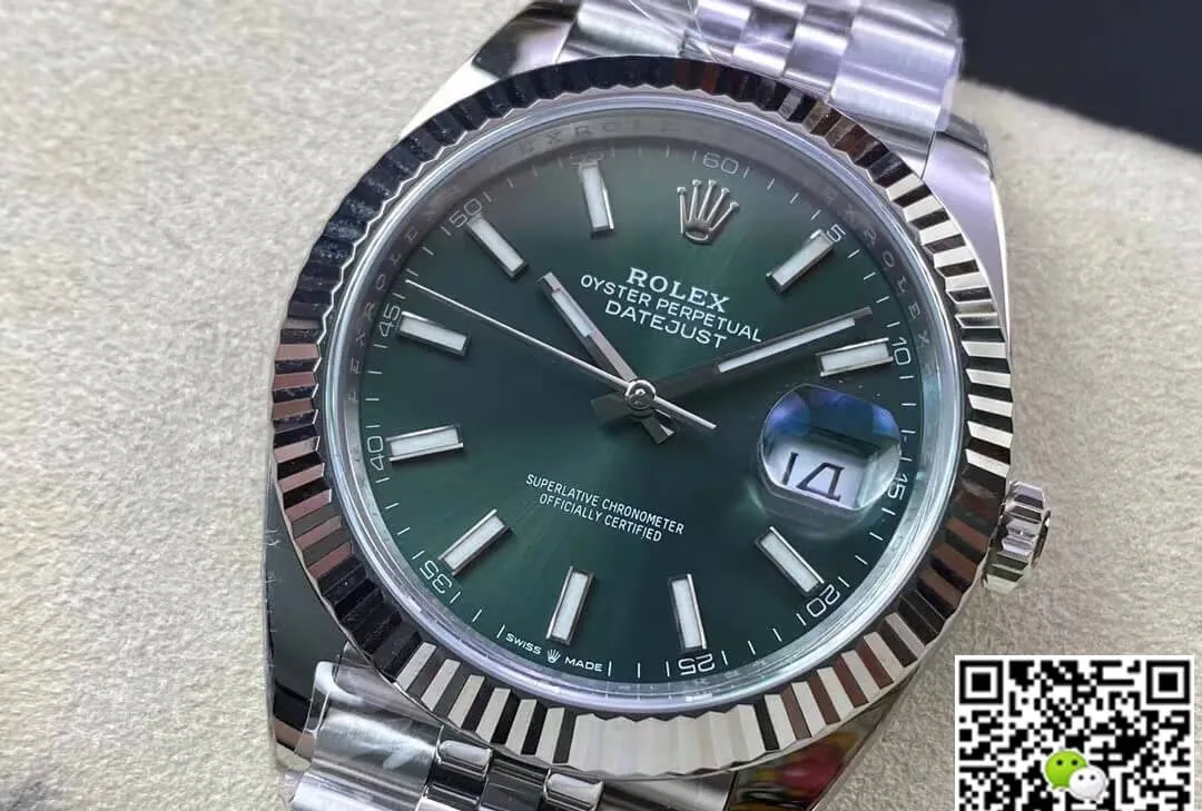 Rolex Datejust M126334-0027 Clean Factory1:1 Best Edition Replica Watch Green Dial