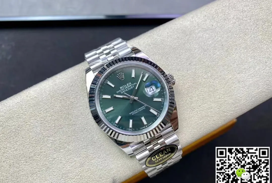 Rolex Datejust M126334-0027 Clean Factory1:1 Best Edition Replica Watch Green Dial