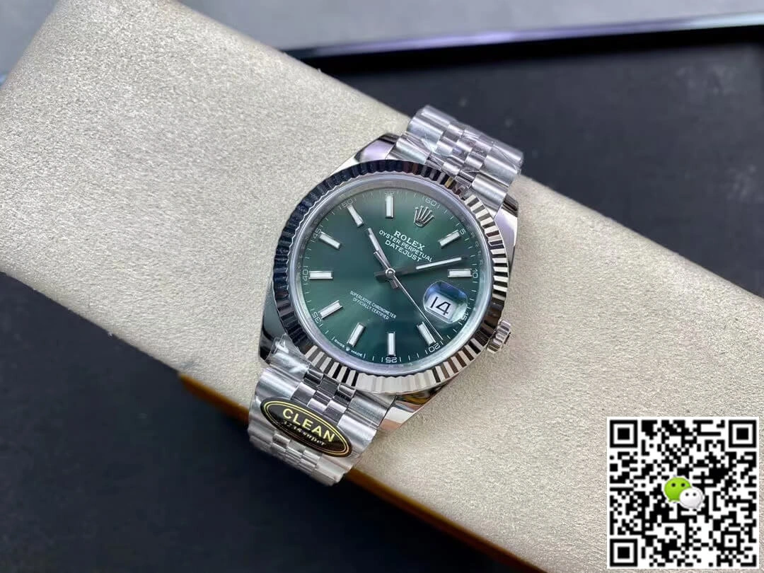 Rolex Datejust M126334-0027 Clean Factory1:1 Best Edition Replica Watch Green Dial
