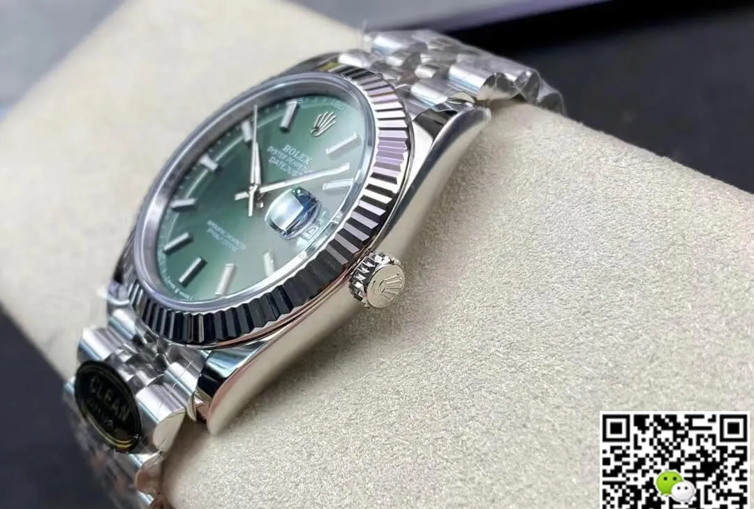 Rolex Datejust M126334-0027 Clean Factory1:1 Best Edition Replica Watch Green Dial