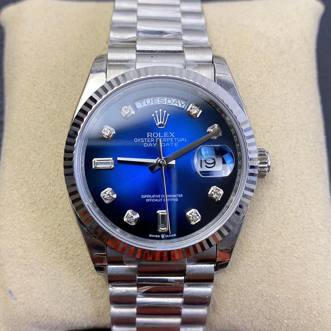 Rolex Day Date M128239-0023 EW Factory 1:1 Best Edition Replica Watch Diamond Dial