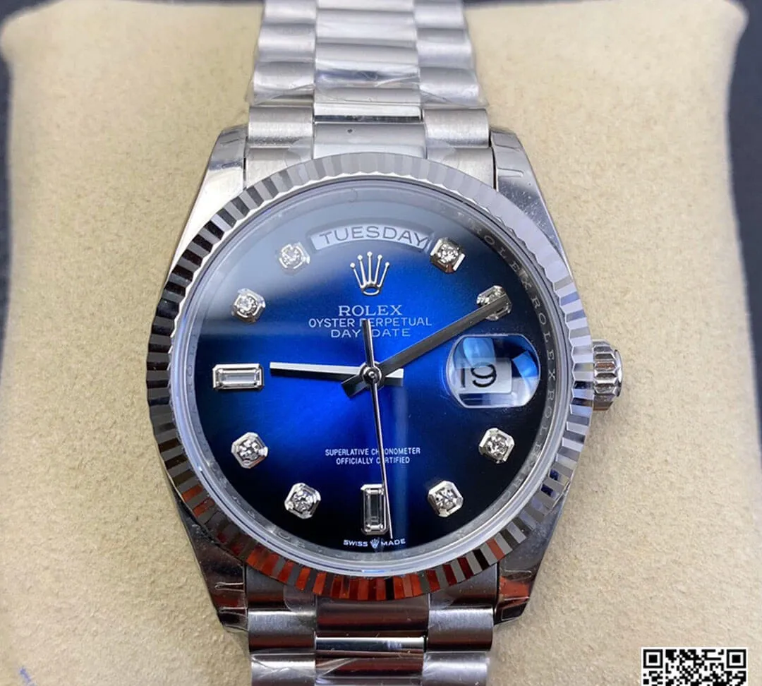 Rolex Day Date M128239-0023 EW Factory 1:1 Best Edition Replica Watch Diamond Dial