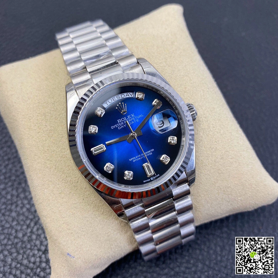 Rolex Day Date M128239-0023 EW Factory 1:1 Best Edition Replica Watch Diamond Dial
