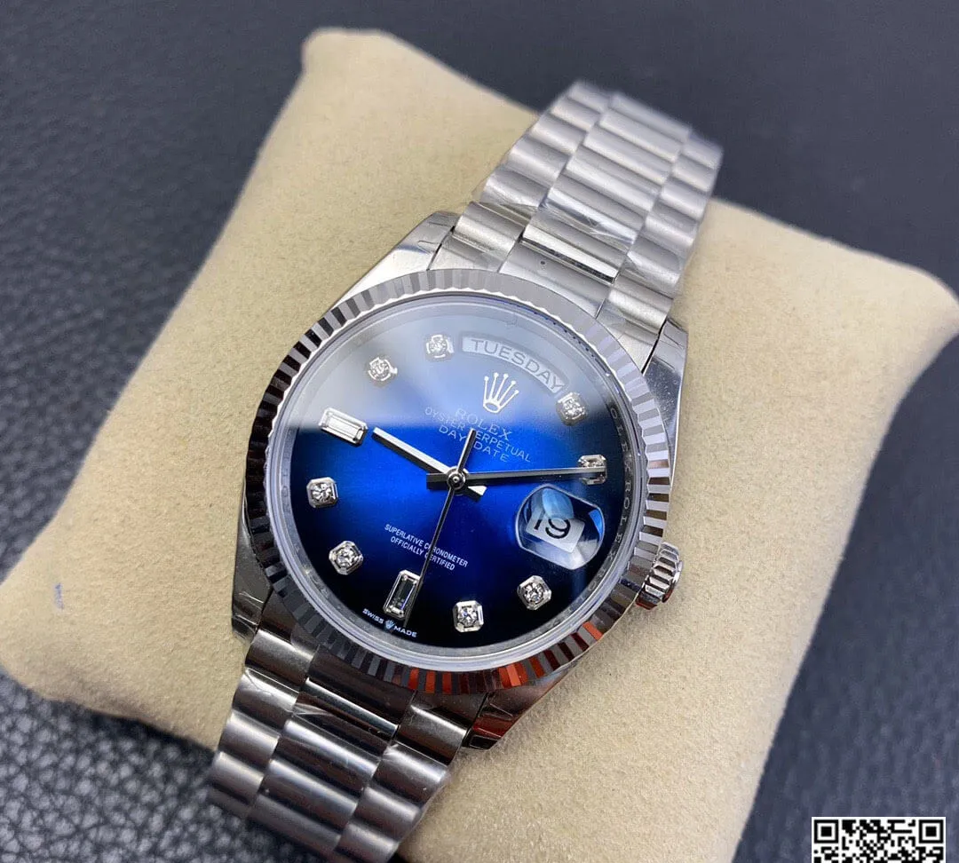 Rolex Day Date M128239-0023 EW Factory 1:1 Best Edition Replica Watch Diamond Dial