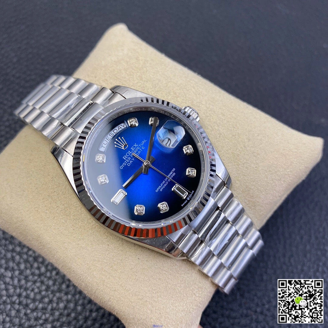 Rolex Day Date M128239-0023 EW Factory 1:1 Best Edition Replica Watch Diamond Dial