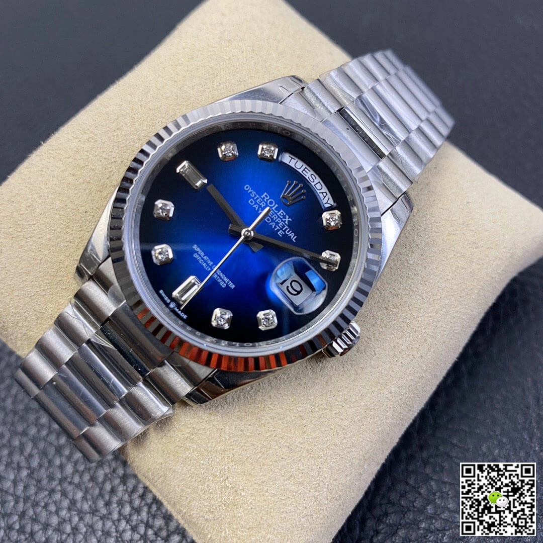 Rolex Day Date M128239-0023 EW Factory 1:1 Best Edition Replica Watch Diamond Dial