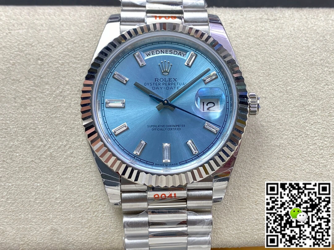 Rolex Day Date M228236-0006 EW Factory 1:1 Best Edition Replica Watch Silver Strap