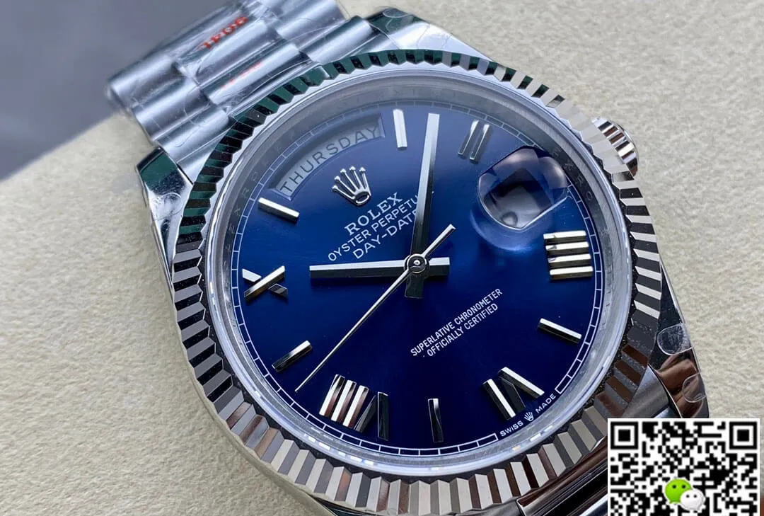 Rolex Day Date M228236-0007 GM Factory 1:1 Best Edition Replica Watch V2 Blue Dial