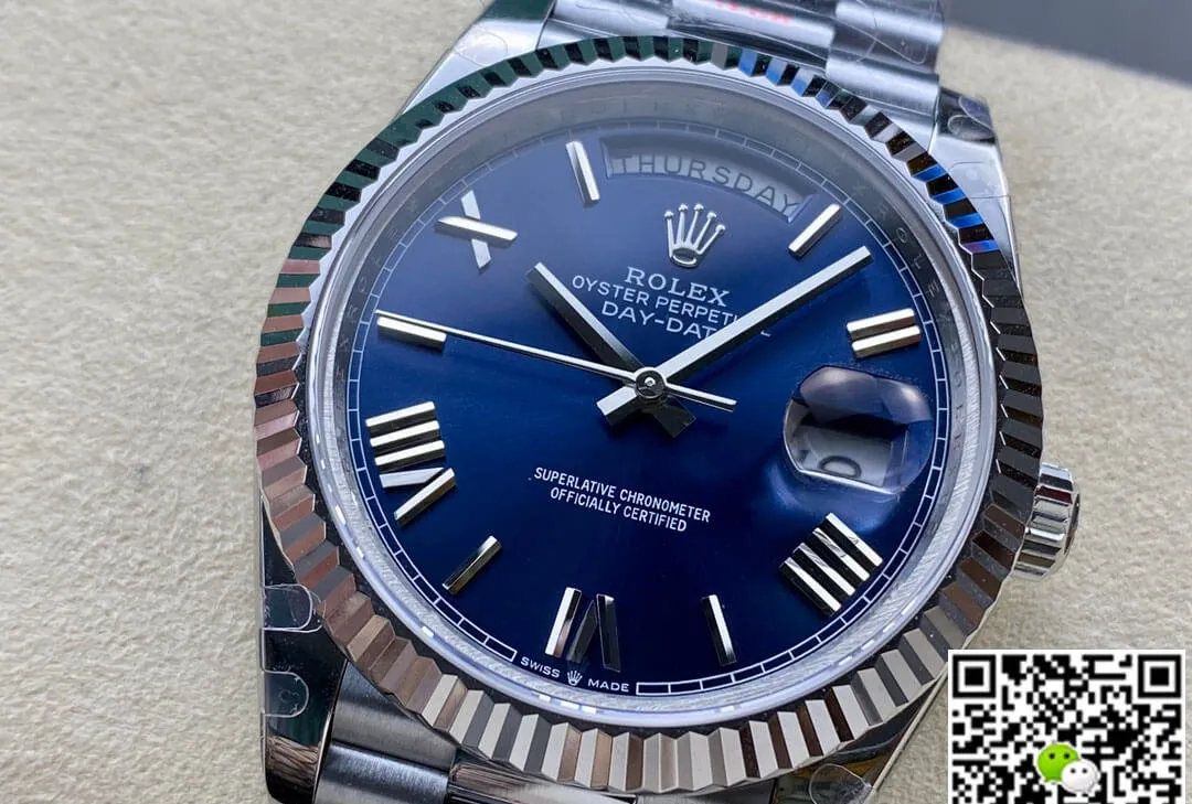 Rolex Day Date M228236-0007 GM Factory 1:1 Best Edition Replica Watch V2 Blue Dial