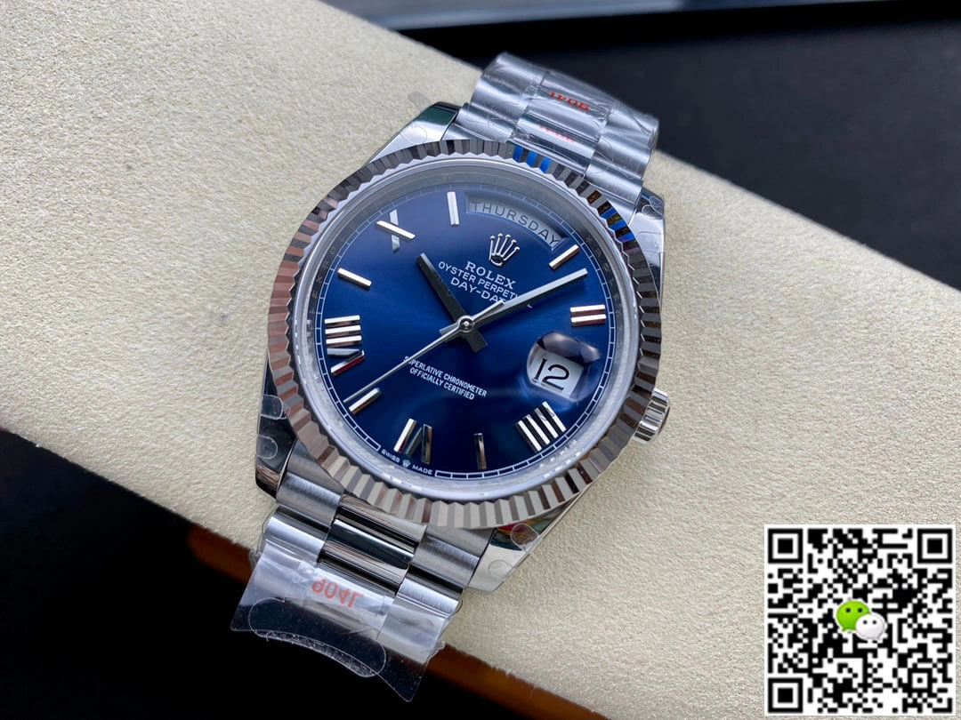 Rolex Day Date M228236-0007 GM Factory 1:1 Best Edition Replica Watch V2 Blue Dial