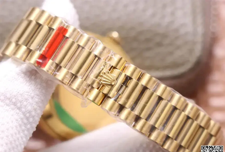 Rolex Day Date M228348RBR-0008 EW Factory 1:1 Best Edition Replica Watch Gold Dial