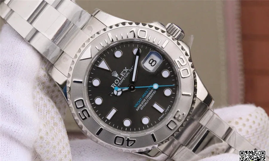 Rolex Yacht Master 268622-0002 AR Factory 1:1 Best Edition Replica Watch Grey Dial