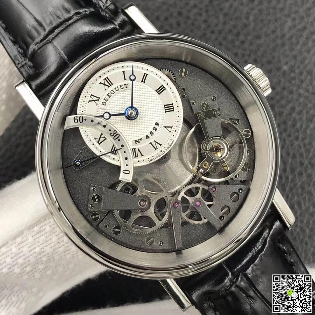 Breguet Tradition 7097 7097BB G1 9WU ZF Factory 1:1 Best Edition Replica Watch Black Leather Strap